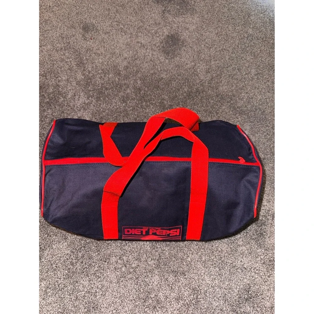 VTG Diet Pepsi - Penn National Race Course Navy Blue & Red Duffle‎ Bag